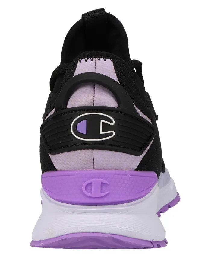 Women039S Flexer Clear Shoes Blacklavendersalty Purple Women Champion Running