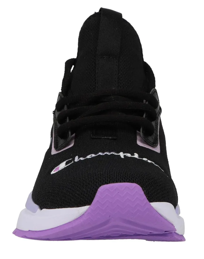 Women039S Flexer Clear Shoes Blacklavendersalty Purple Women Champion Running