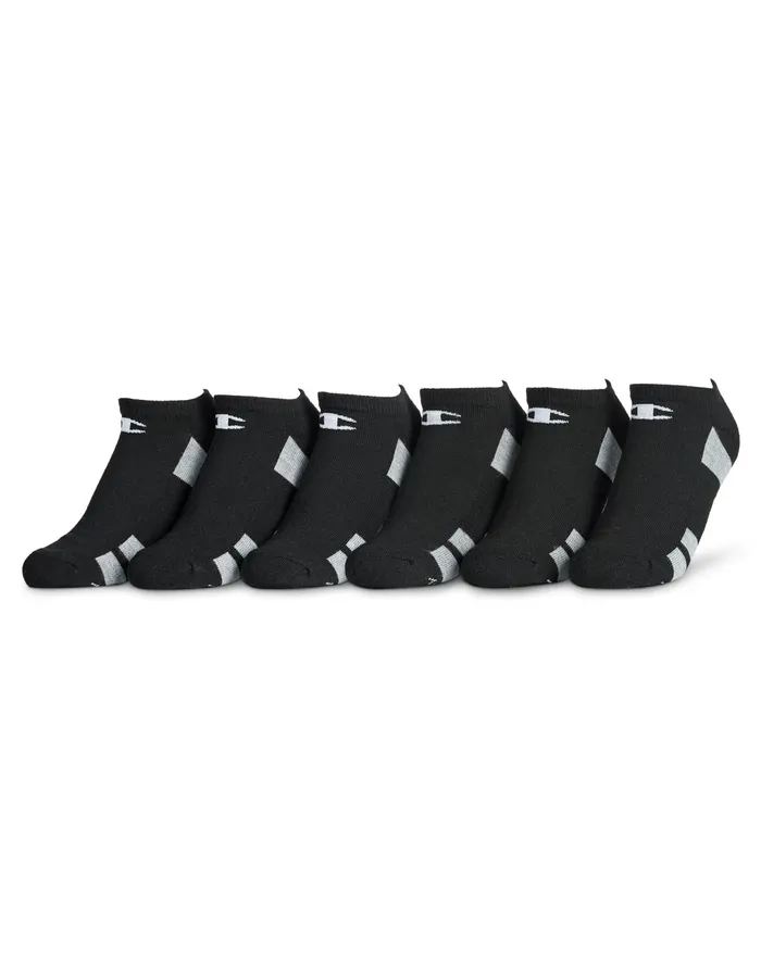 Women039S Performance NoShow Socks 6Pairs Black Assorted Women Champion Socks