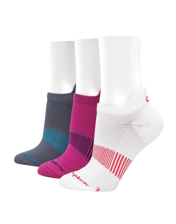Women039S Sport Heel Shield 3Pairs Assorted Whitefuchsiagrey Women Champion Socks