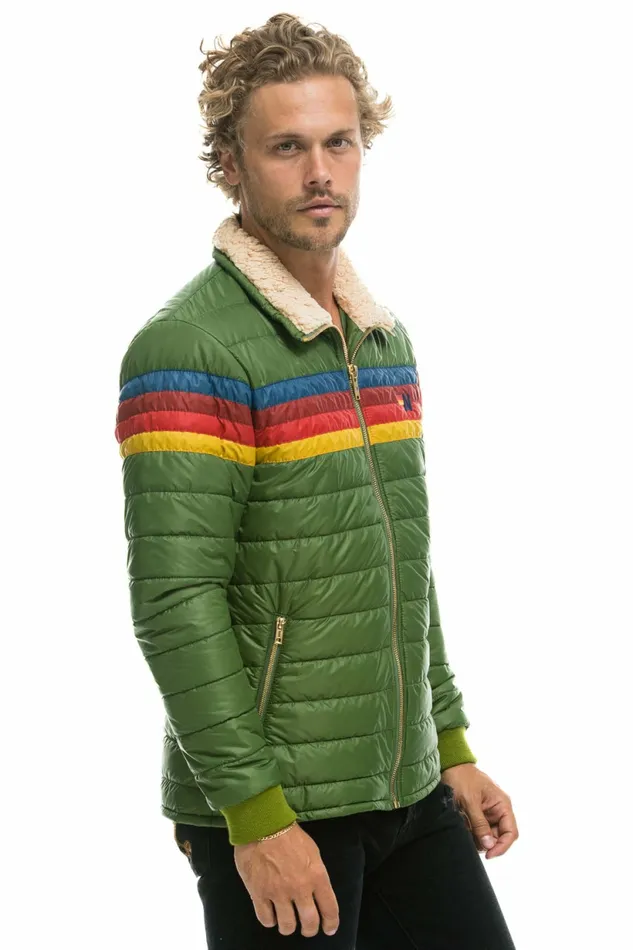 Women 4 STRIPE JACKET 8211 GARDEN GREEN Aviator Nation Outerwear Women 4 STRIPE JACKET 8211 GARDEN GREEN Aviator Nation Outerwear