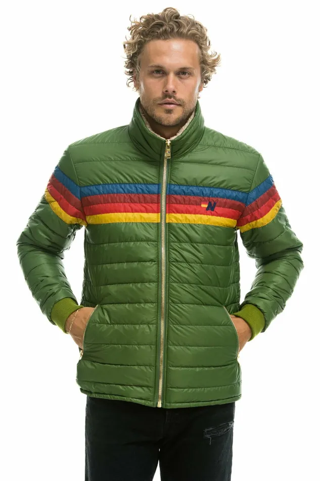 Women 4 STRIPE JACKET 8211 GARDEN GREEN Aviator Nation Outerwear Women 4 STRIPE JACKET 8211 GARDEN GREEN Aviator Nation Outerwear