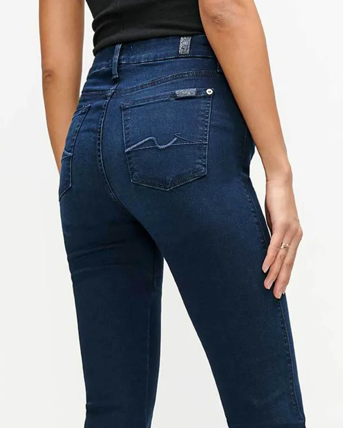 Women 7 For All Mankind Full Length Slim Illusion Kimmie Bootcut In Twilight Blue