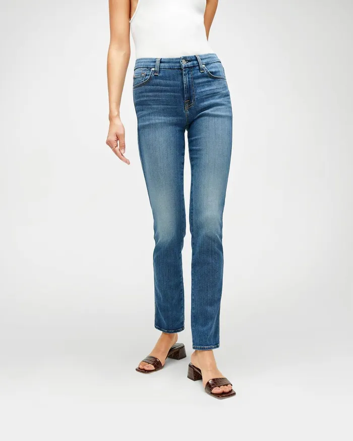 Women 7 For All Mankind Full Length Slim Illusion Kimmie Straight In Luxe Love Story