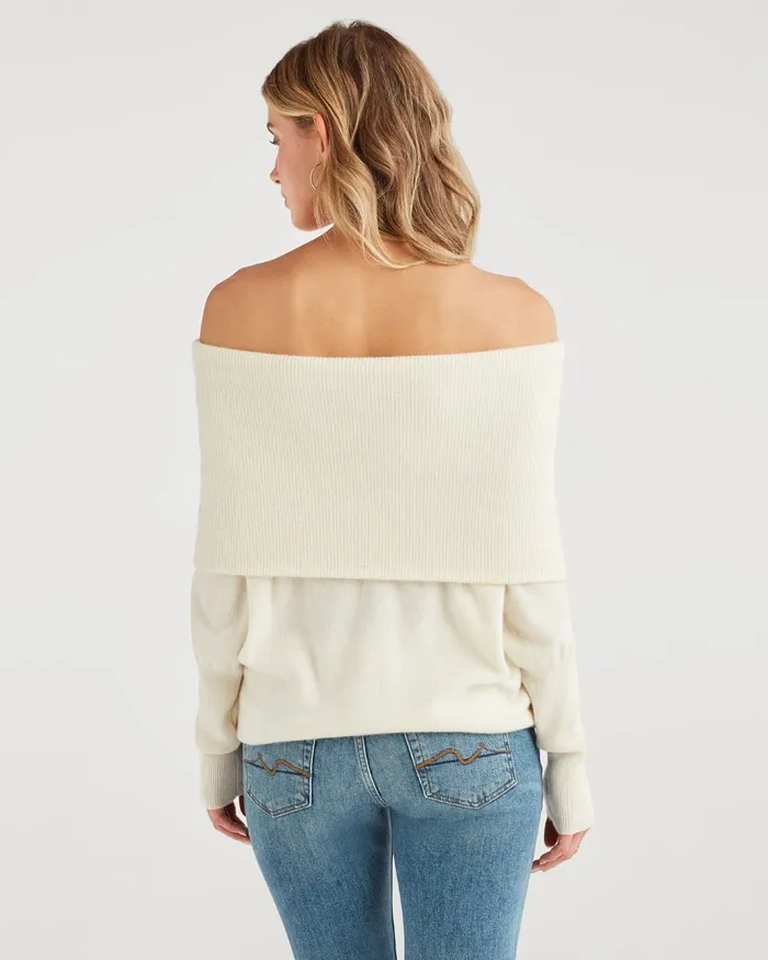 Women 7 For All Mankind Sweaters Pullover Sweater In Soft White