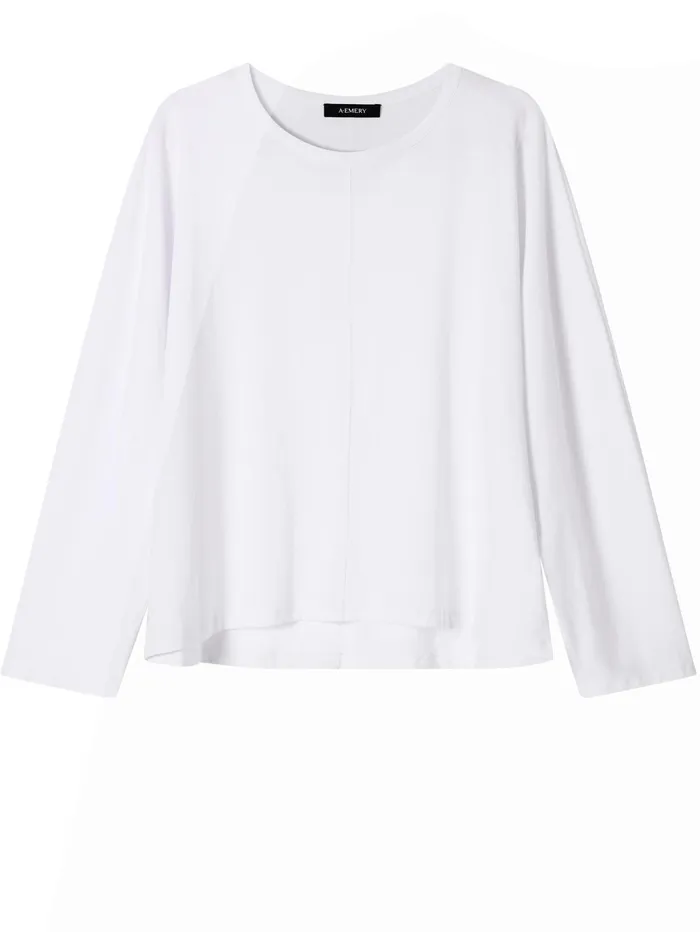 Women AEmery 8211 Una Long Sleeve Top In White Parchment The UNDONE Tops