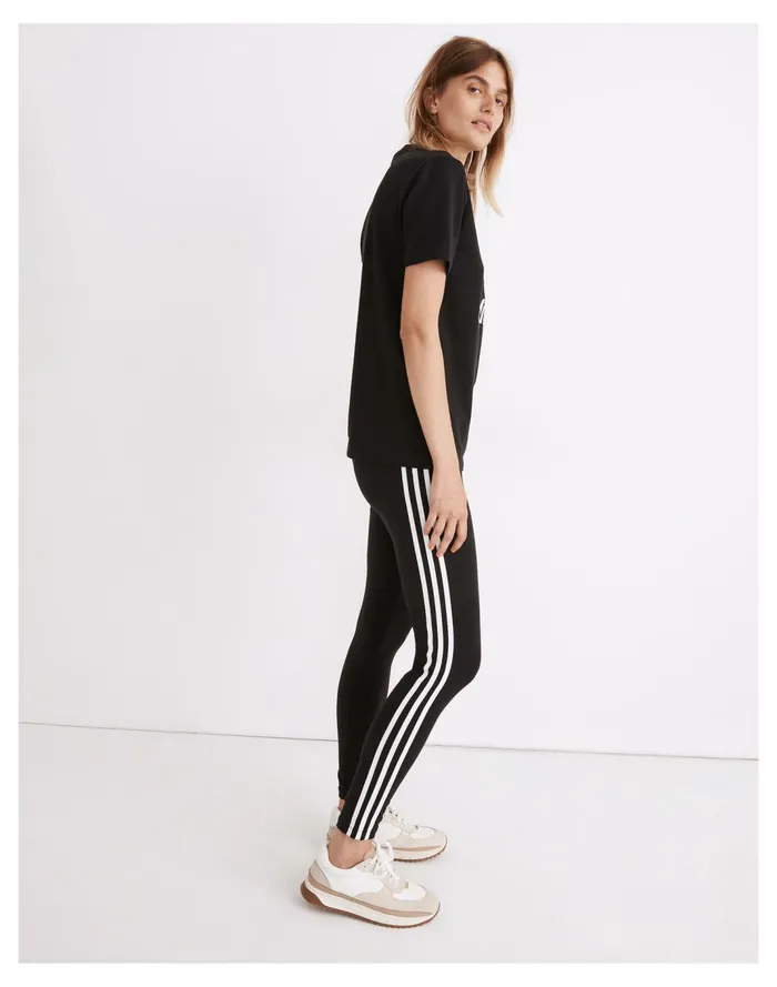Women Adidas Originals Trefoil Tee True Black Madewell Activewear Women Adidas Originals Trefoil Tee True Black Madewell Activewear