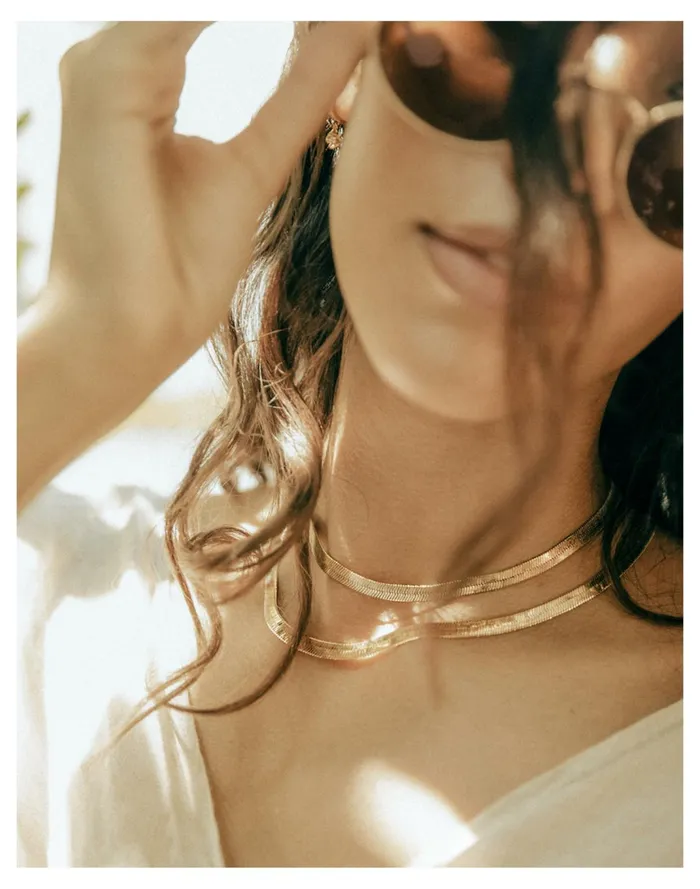 Women Alexa Leigh Chunky Snake Necklace Gold Madewell Necklaces Women Alexa Leigh Chunky Snake Necklace Gold Madewell Necklaces