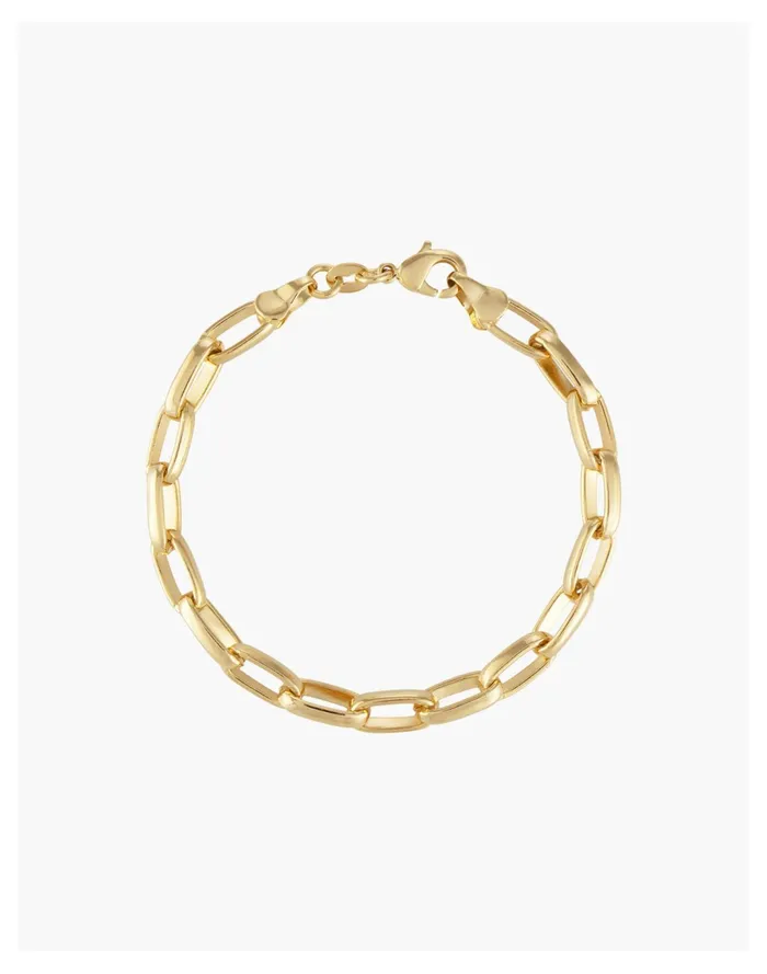 Women Alexa Leigh Oval Link Bracelet Gold Madewell Bracelets