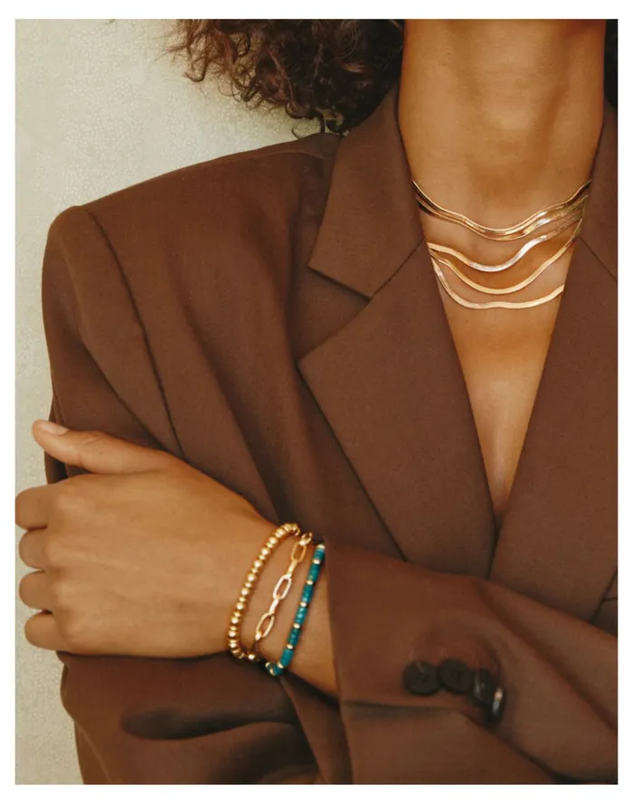 Women Alexa Leigh Oval Link Bracelet Gold Madewell Bracelets Women Alexa Leigh Oval Link Bracelet Gold Madewell Bracelets