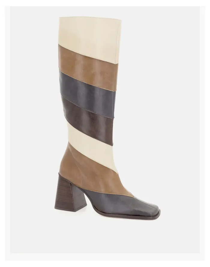 Women ALOHAS North Patchwork Vintage Brown Madewell Boots Women ALOHAS North Patchwork Vintage Brown Madewell Boots
