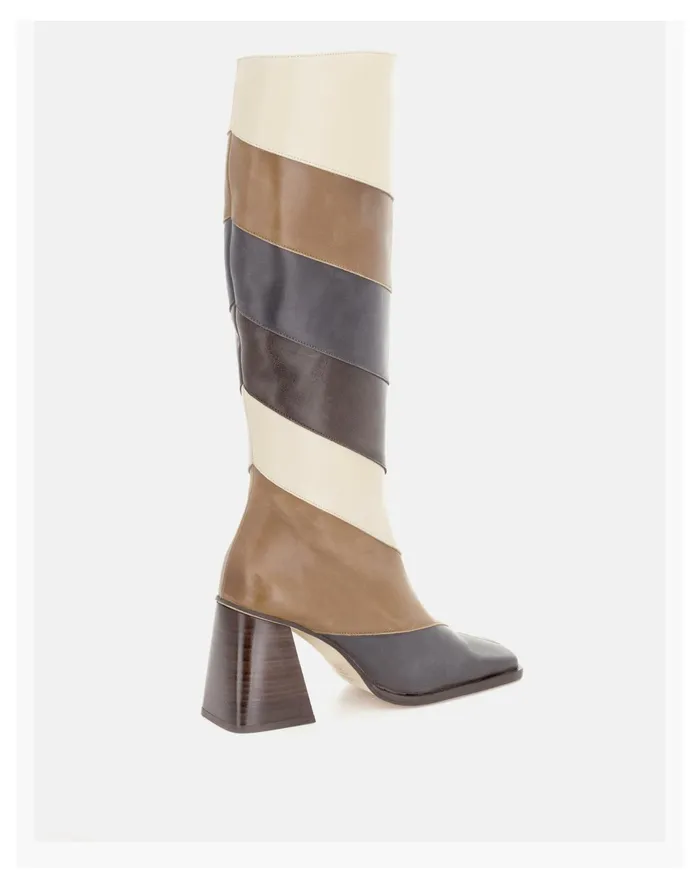 Women ALOHAS North Patchwork Vintage Brown Madewell Boots Women ALOHAS North Patchwork Vintage Brown Madewell Boots