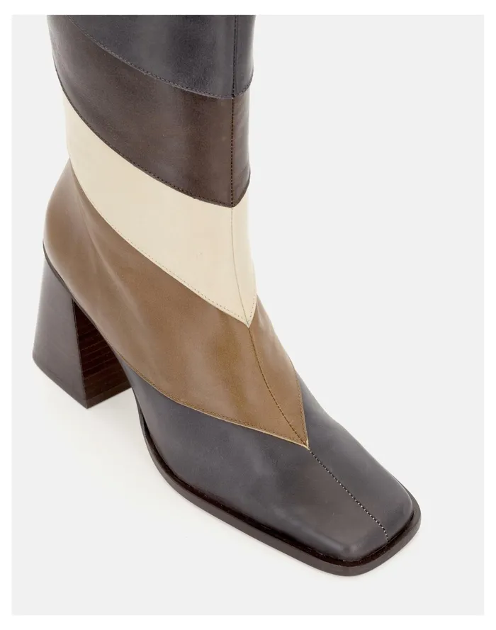 Women ALOHAS North Patchwork Vintage Brown Madewell Boots Women ALOHAS North Patchwork Vintage Brown Madewell Boots