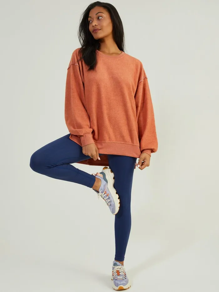Women Altar039d State Activewear Leisure Fleece Top Clay