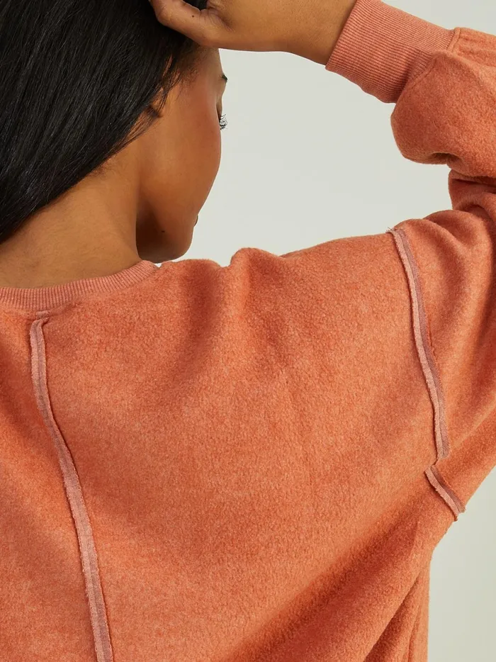 Women Altar039d State Activewear Leisure Fleece Top Clay