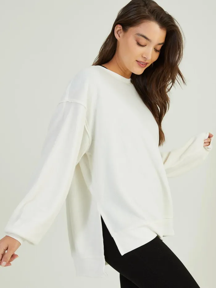 Women Altar039d State Activewear Leisure Fleece Top Cream