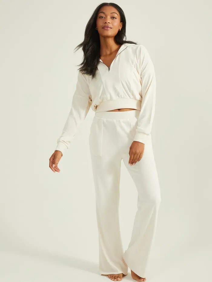 Women Altar039d State Activewear Let Up Velour Sweatpants Jetstream