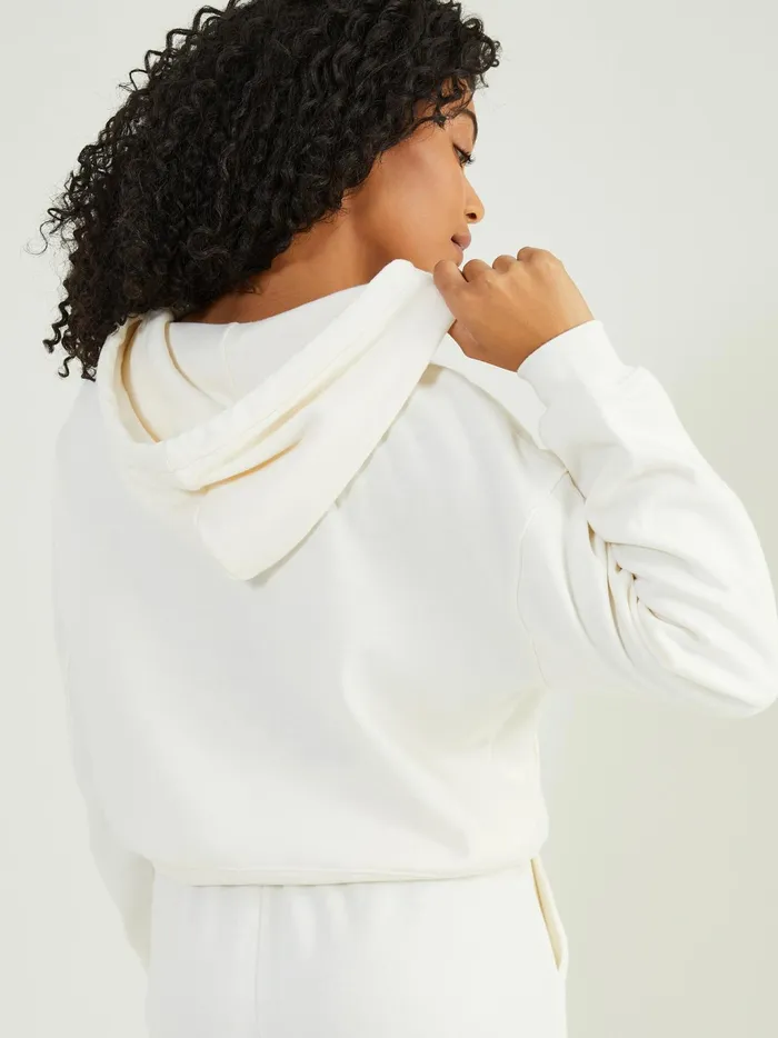 Women Altar039d State Activewear Rush Hour Cropped Hoodie Antiquewhite