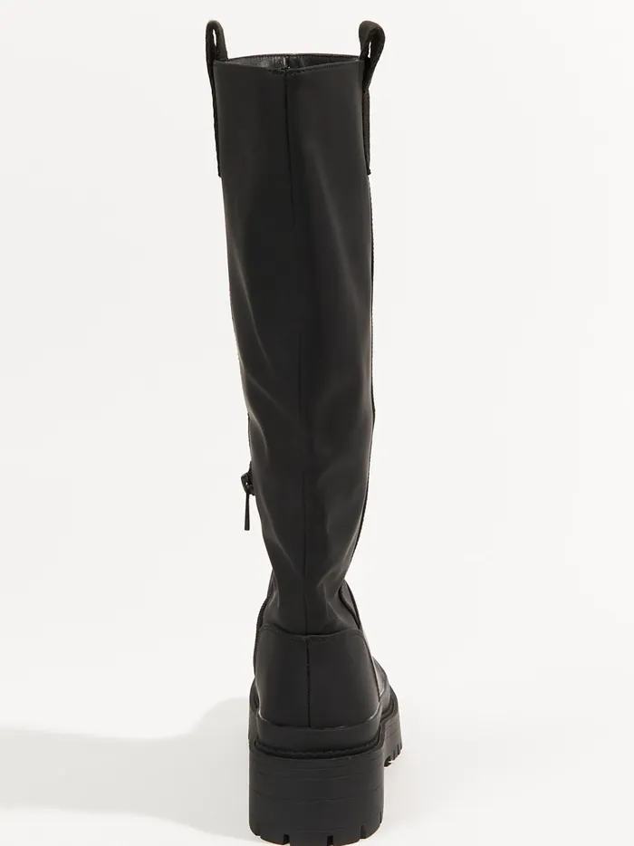 Women Altar039d State Boots Booties Canada Tall Lug Sole Boots Black
