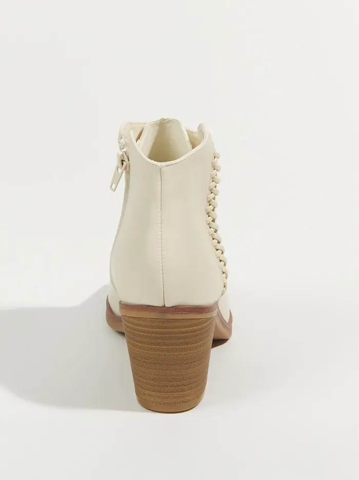 Women Altar039d State Boots Booties Lasso Stitched Ankle Booties Ivory