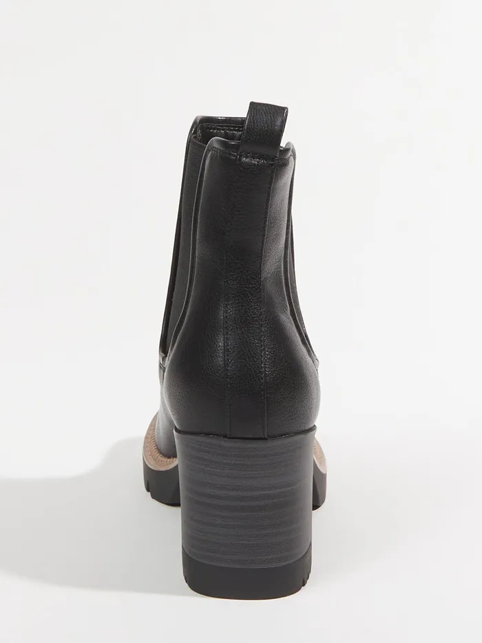 Women Altar039d State Boots Booties Nilo Lug Sole Boots Black