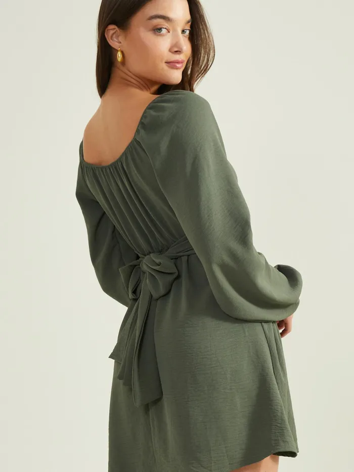 Women Altar039d State Casual Lola Crossover Dress Darkolive