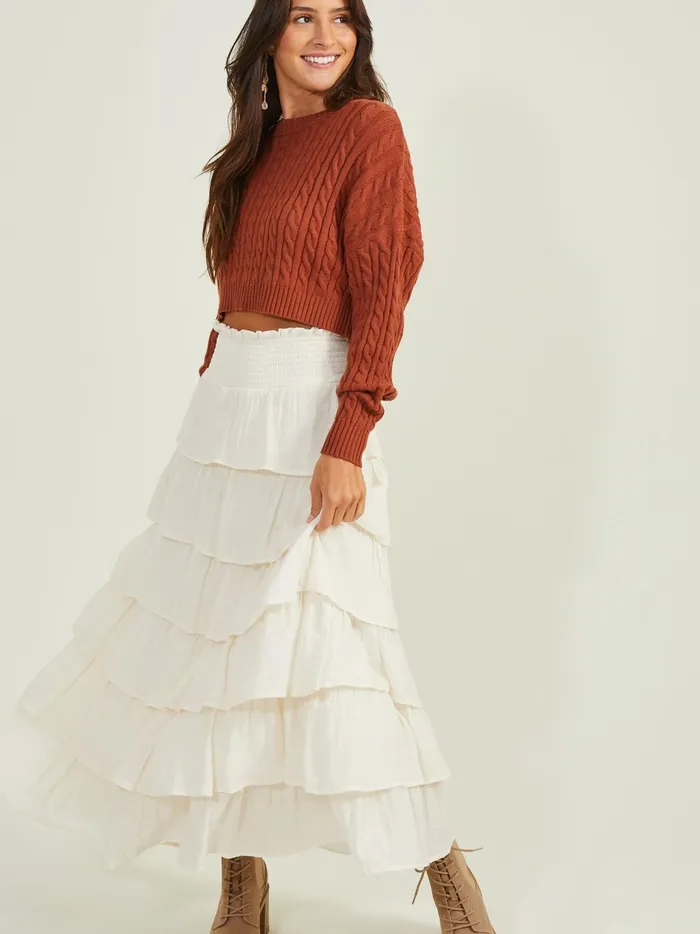 Women Altar039d State Cropped Sweaters Charlie Cropped Sweater Cedarwood