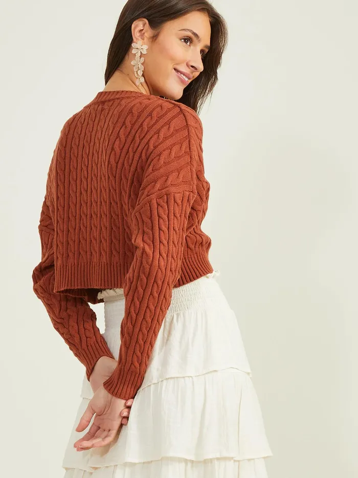 Women Altar039d State Cropped Sweaters Charlie Cropped Sweater Cedarwood