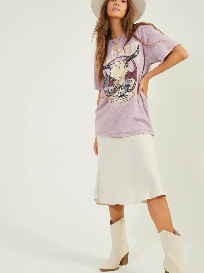 Women Altar039d State Graphics Wild West Graphic Tee Elderberry
