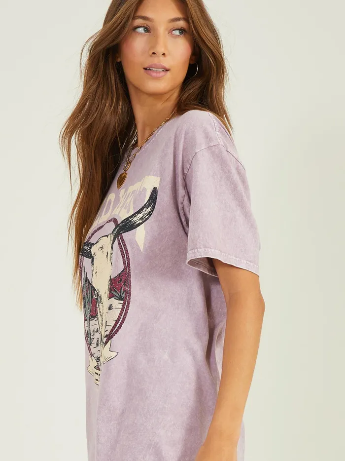 Women Altar039d State Graphics Wild West Graphic Tee Elderberry