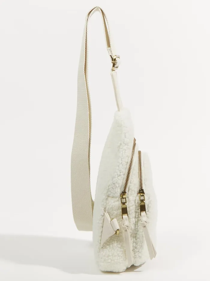 Women Altar039d State Handbags Sherpa Sling Bag Offwhite
