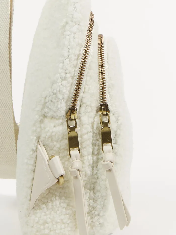 Women Altar039d State Handbags Sherpa Sling Bag Offwhite