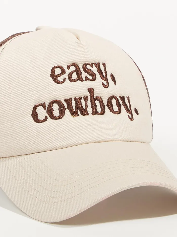 Women Altar039d State Hats Easy Cowboy Trucker Hat Creambrown