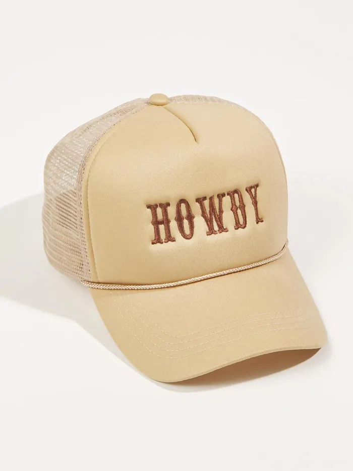 Women Altar039d State Hats Howdy Trucker Hat Beige