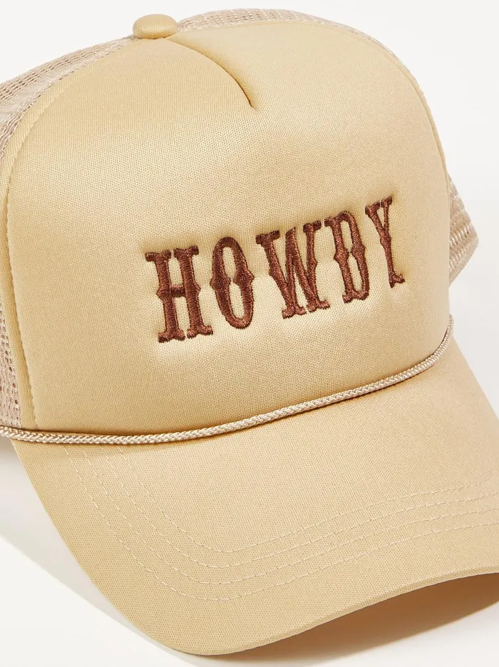 Women Altar039d State Hats Howdy Trucker Hat Beige