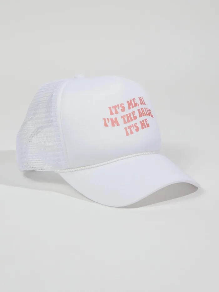 Women Altar039d State Hats I039m The Bride Trucker Hat White