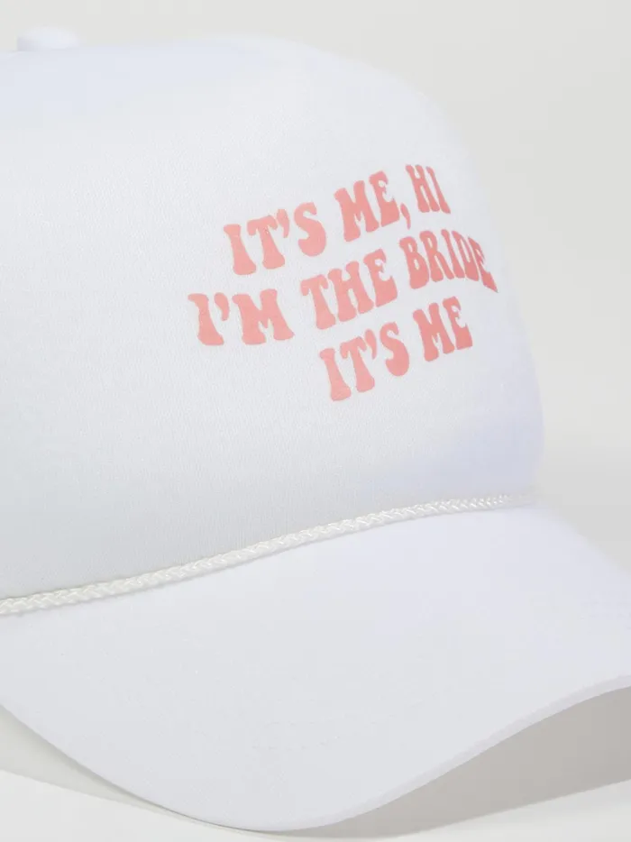 Women Altar039d State Hats I039m The Bride Trucker Hat White