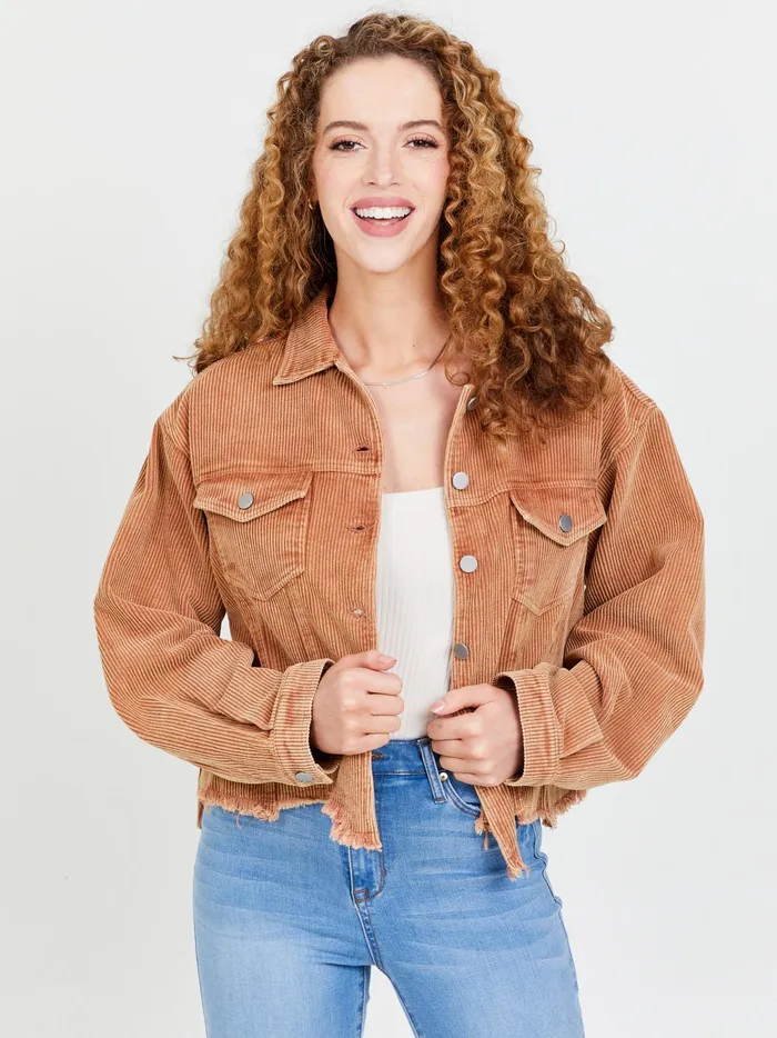 Women Altar039d State Jackets Brienne Corduroy Shacket Camel
