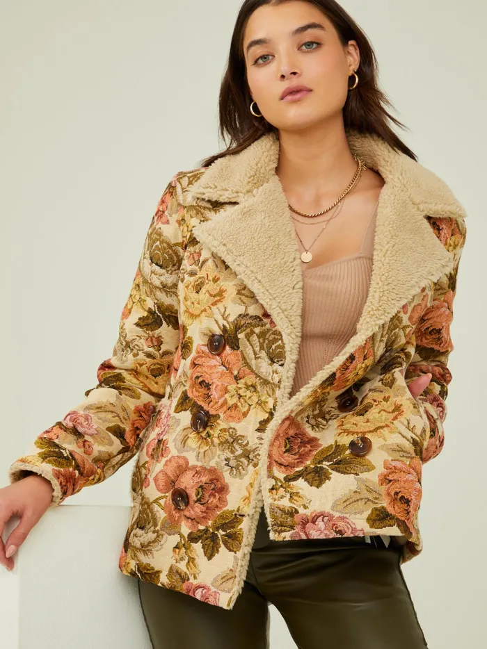 Women Altar039d State Jackets Nellah Tapestry Jacket Taupe
