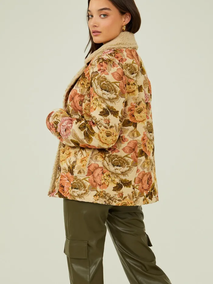 Women Altar039d State Jackets Nellah Tapestry Jacket Taupe