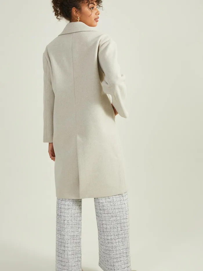 Women Altar039d State Jackets Sutton Long Wool Peacoat Taupe