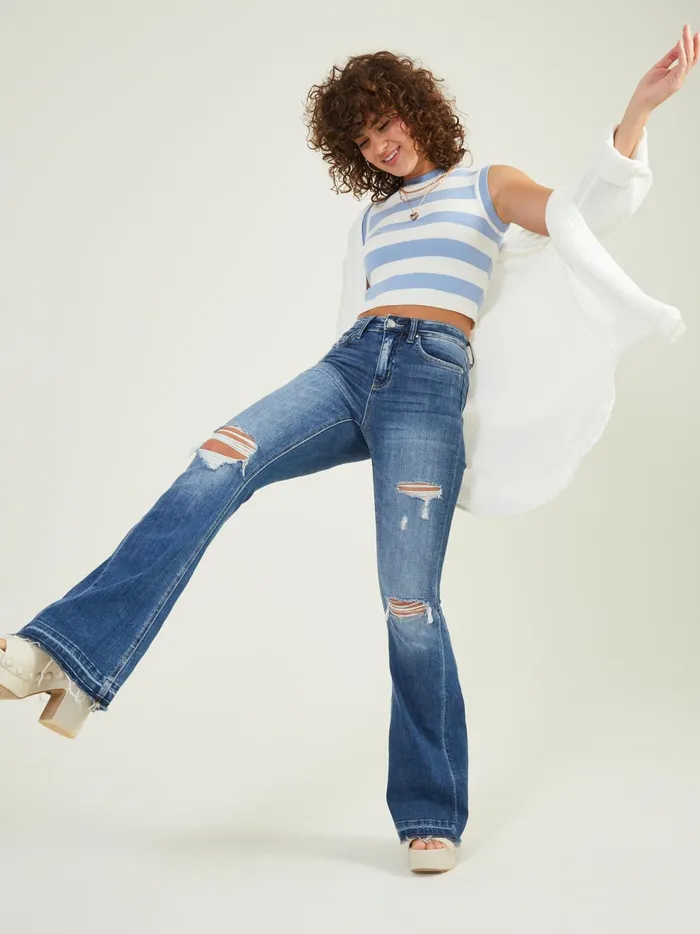 Women Altar039d State Jeans Mirabel Flare Jeans Mediumwash