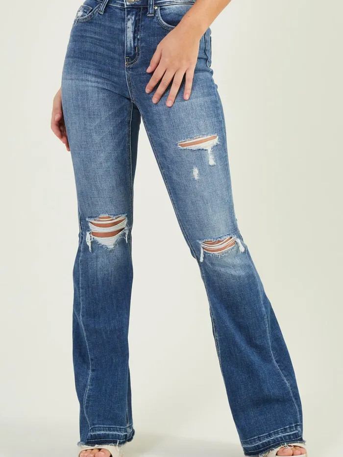 Women Altar039d State Jeans Mirabel Flare Jeans Mediumwash