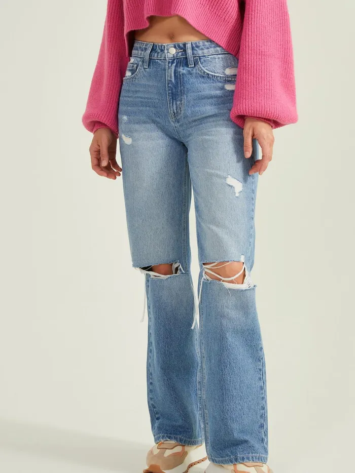 Women Altar039d State Jeans Savanna Straight Leg Jeans Darkwash