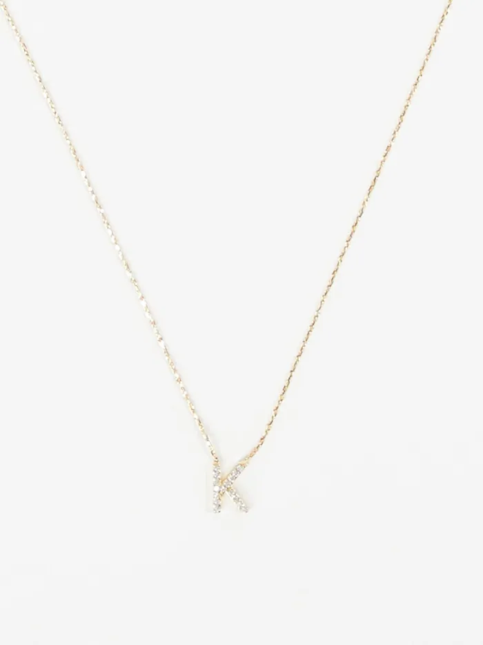 Women Altar039d State Jewelry Dainty Monogram Necklace 8211 K Gold