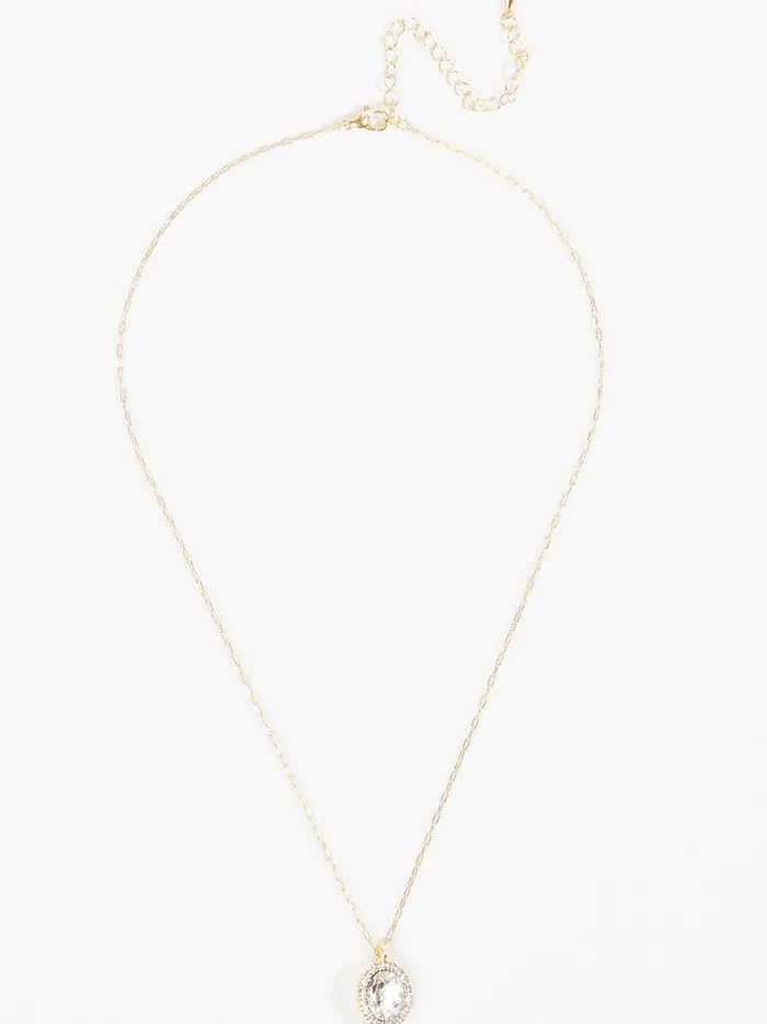 Women Altar039d State Jewelry Rhinestone Charm Necklace Gold