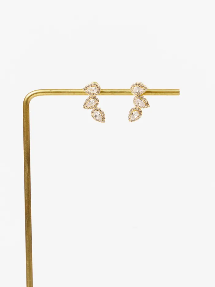 Women Altar039d State Jewelry Trio Crystal Cluster Earrings Gold