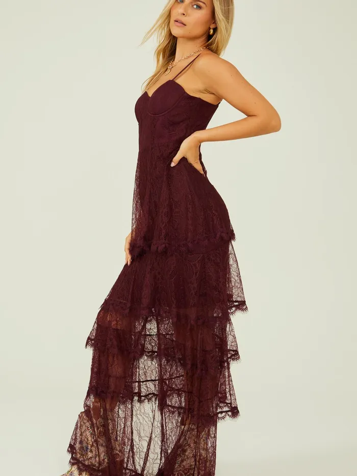 Women Altar039d State Maxi Midi Maddie Lace Maxi Dress Winetasting
