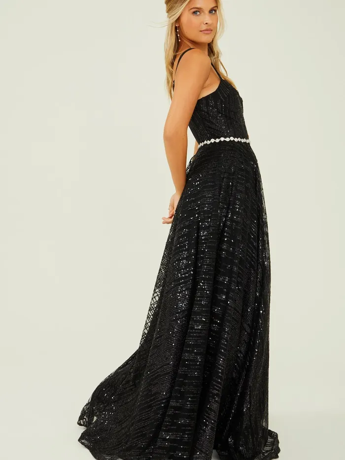 Women Altar039d State Maxi Midi Maggie Sequin Maxi Dress Black