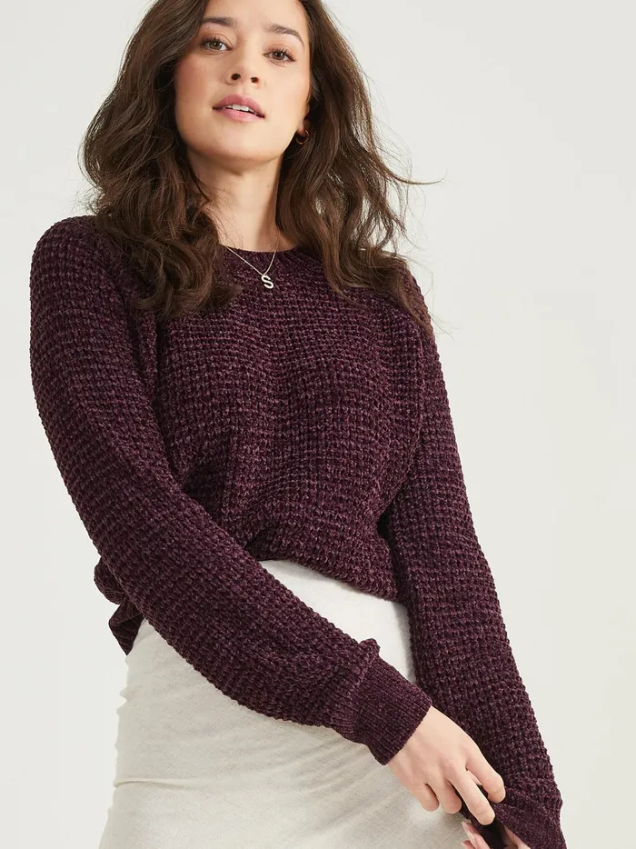 Women Altar039d State Pullovers Alice Chenille Sweater Winetasting